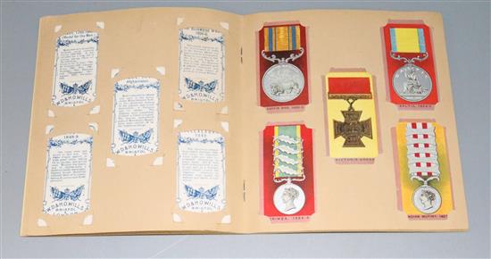 Oriental postcard album, cigarette cards in 28 small Picture Card Albums, Kensitas silks, quantity Matchbox covers etc